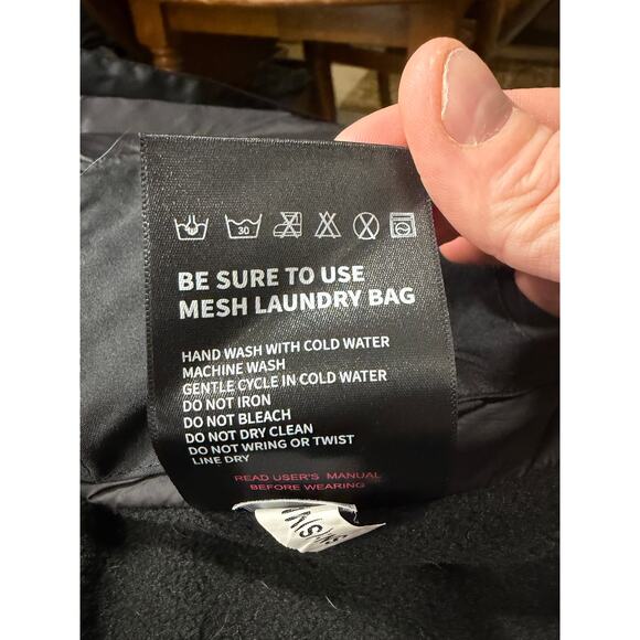 Venustas Heated Jacket Black Womens Medium Fleece Lined Windbreaker No Battery - Picture 7 of 13